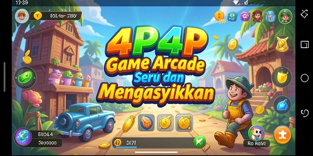 Gameplay menarik dan seru dalam 4P4P yang menguji refleks pemain.
