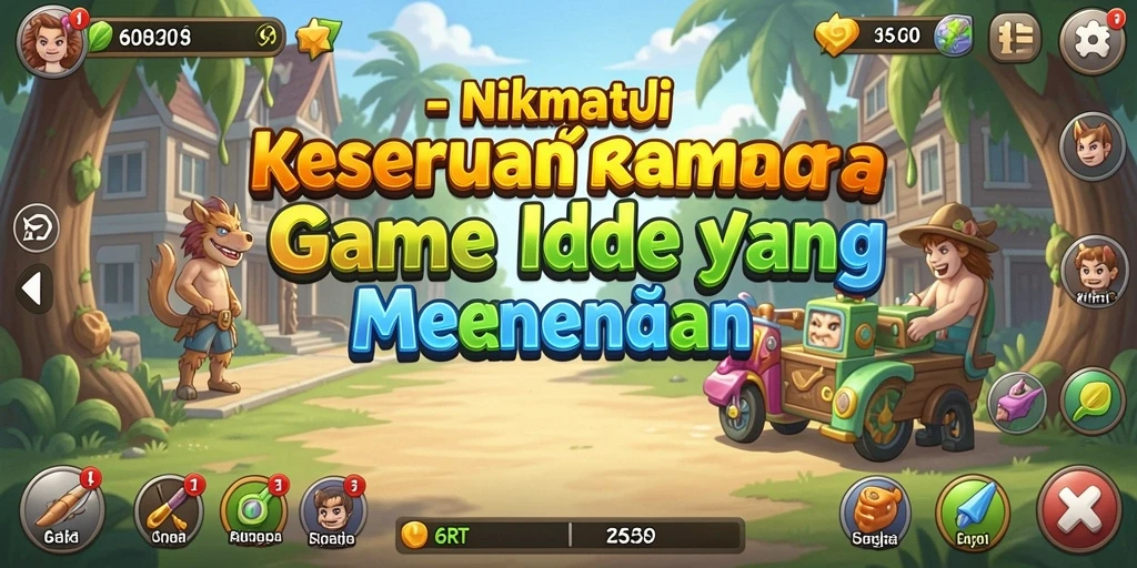 Screenshot utama 6RT menampilkan gameplay santai dan menyenangkan.