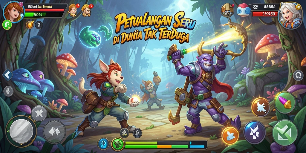 Tampilan gameplay seru di dalam petualangan 8G8G.