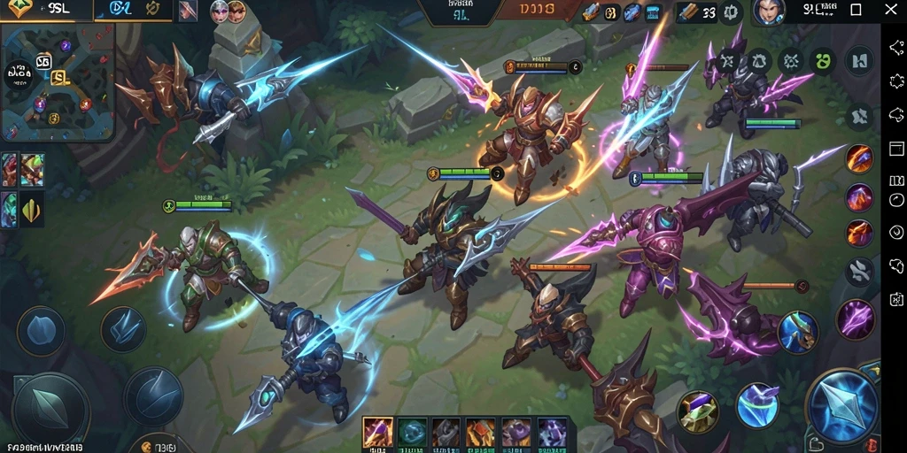 Tampilan seru dari gameplay 9SL yang intens dan strategis.