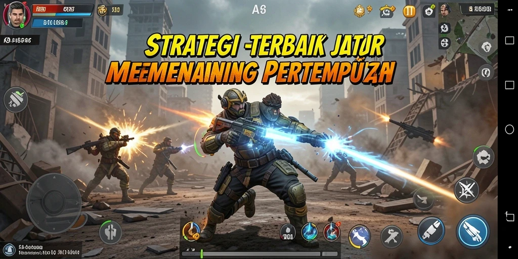Screenshot gameplay AA666 yang menunjukkan pertempuran strategis epik.