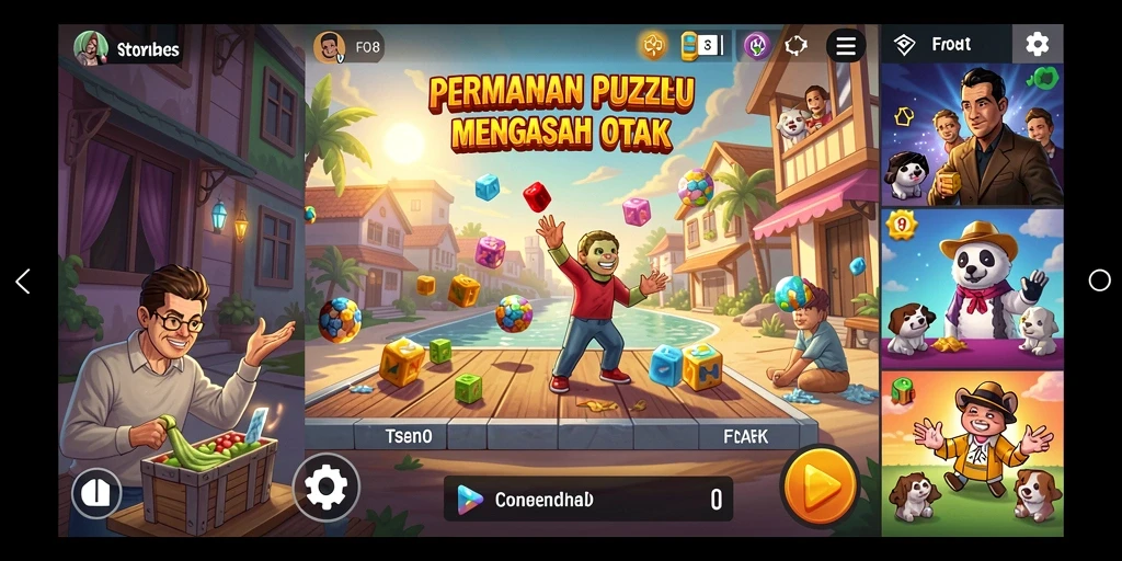 Screenshot gameplay menunjukkan berbagai tantangan menarik yang ada di FO8.