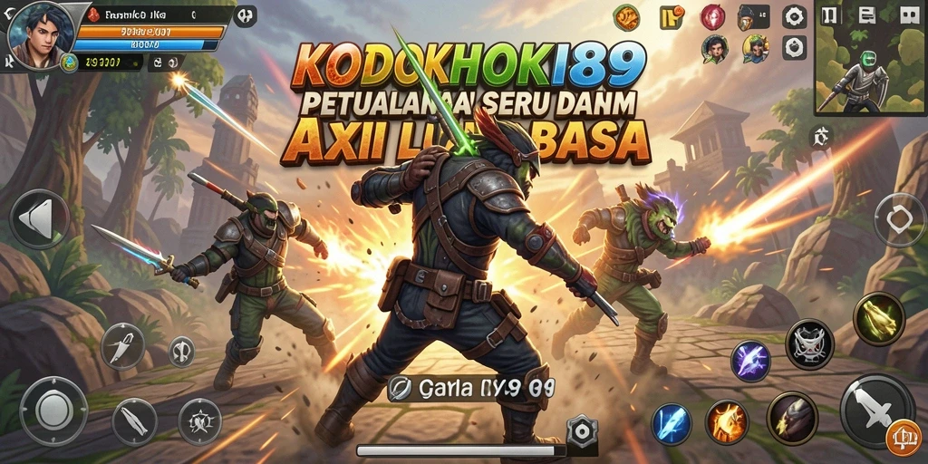 Screenshot KODOKHOKI889 menunjukkan aksi mendebarkan dalam gameplay.
