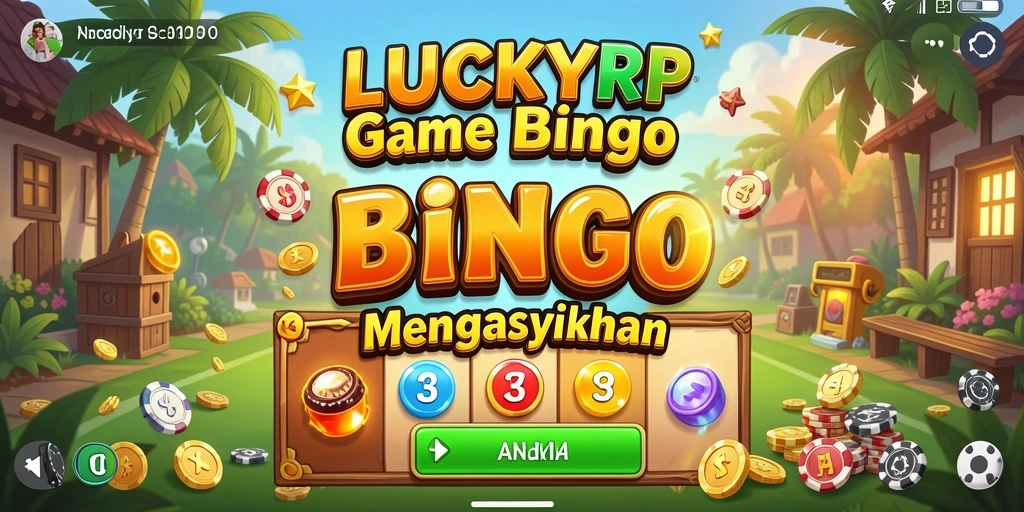 Screenshot gameplay LUCKYRP menunjukkan keseruan permainan Bingo.