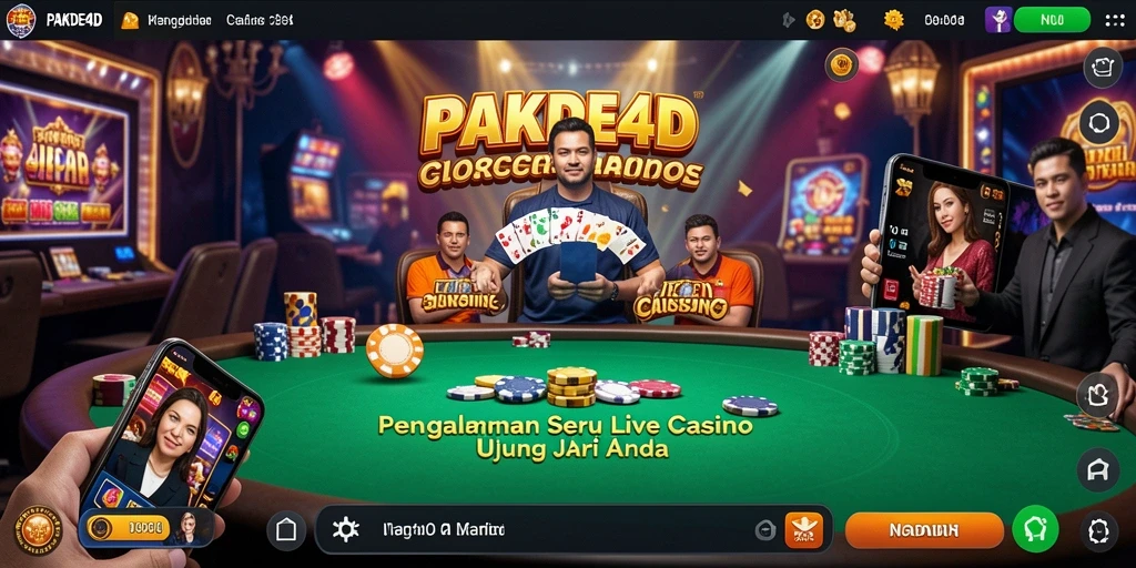 Tampilan gameplay Live Casino yang menegangkan dan interaktif.
