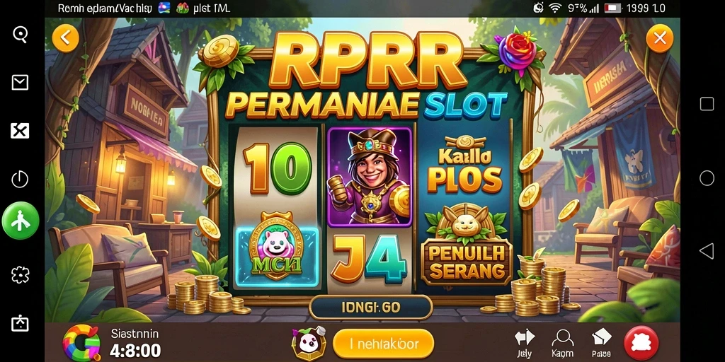 Screenshot gameplay RPRR yang menampilkan keseruan taruhan slot.