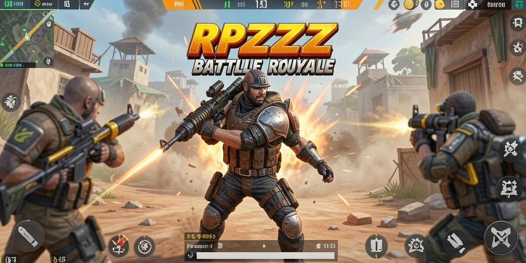 Screenshot utama gameplay RPZZZ yang intens dan mendebarkan.
