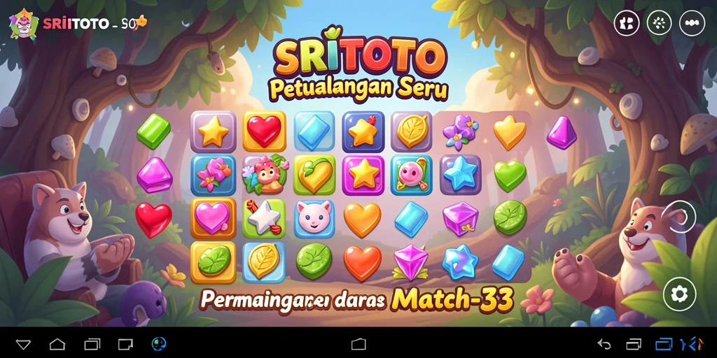 Tangkapan layar gameplay SRITOTO dengan kombinasi warna cerah.