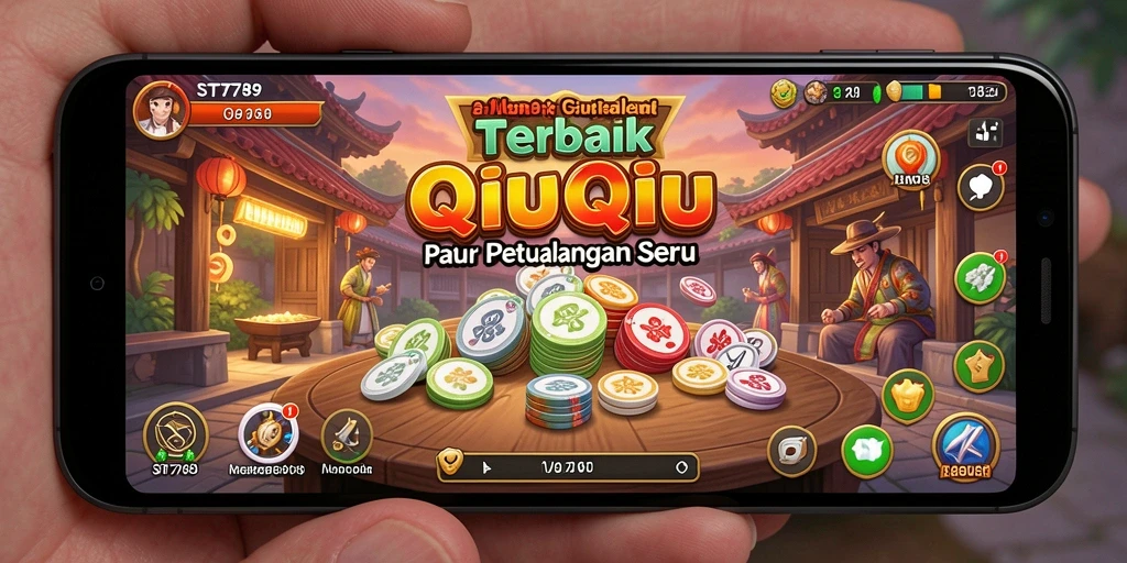 Screenshot gameplay ST789 menunjukkan aksi seru permainan QiuQiu.