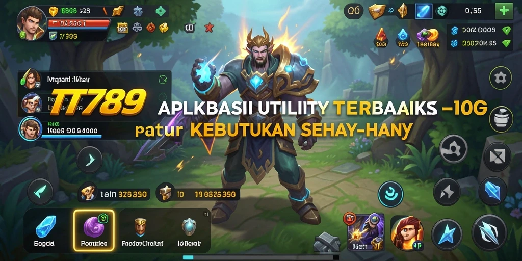 Tampilan screenshot utama TT789 yang menampilkan fitur aplikasi Utility.