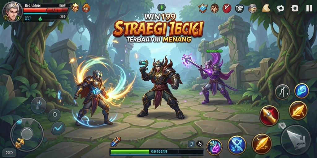 Screenshot utama WIN199 dengan tampilan gameplay strategi yang menarik.