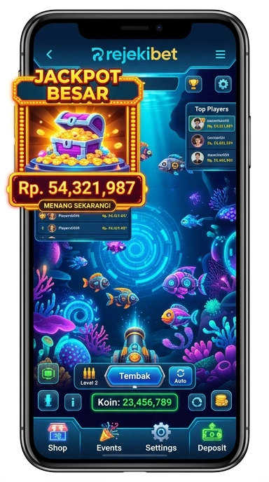 Tampilan aplikasi rejekibet di perangkat Android.